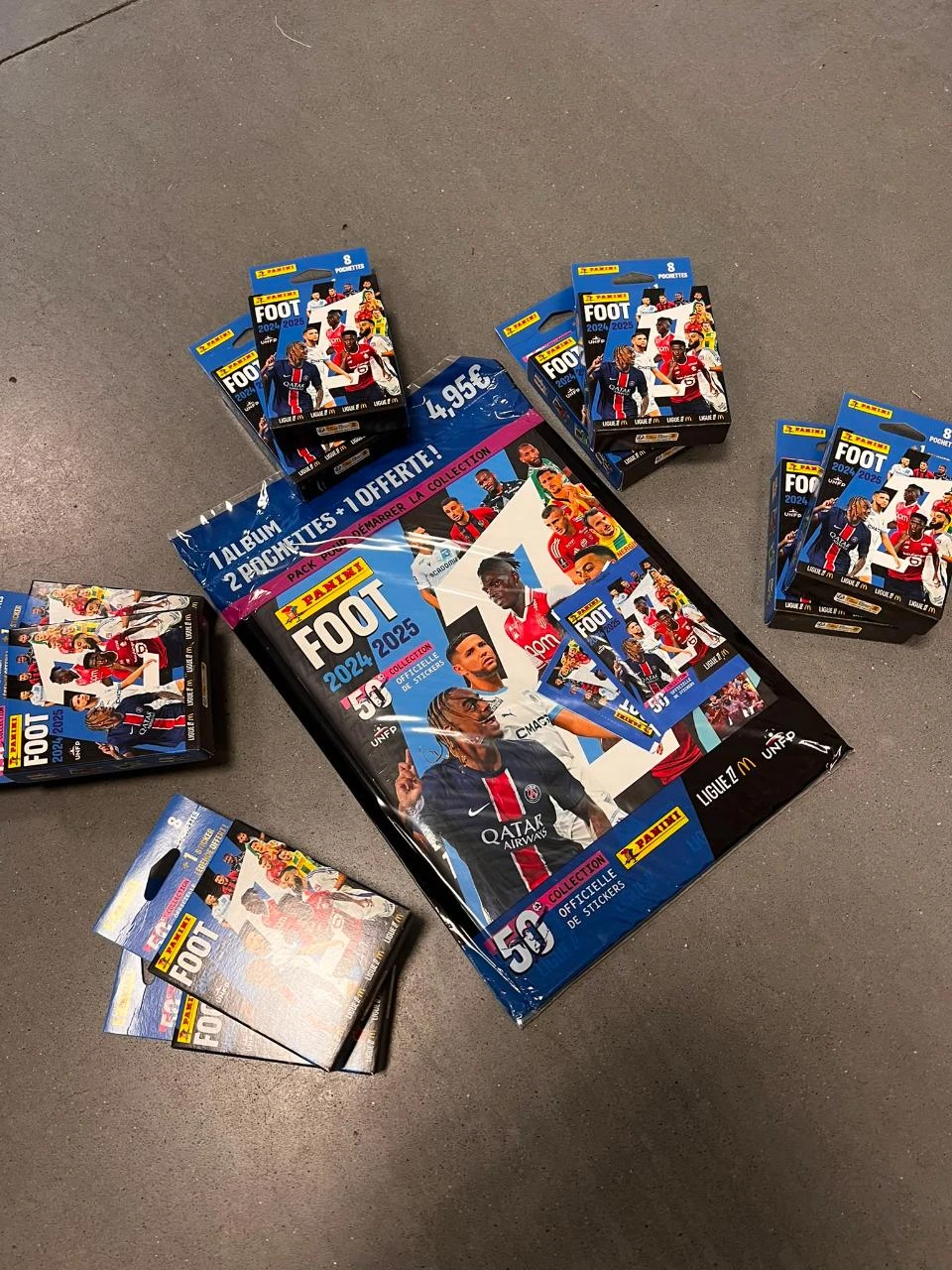 Pack Inicial Completo Panini Foot 2024-2025 – Ligue 1 (10 Blisters + Pack Inicial) – photo 2